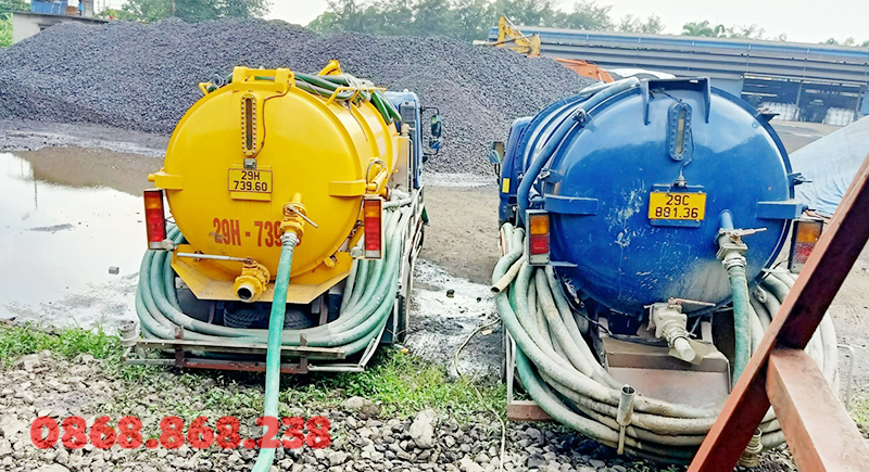 Hút bể BIOGAS trang trại, hố gas nhà hàng - khách sạn